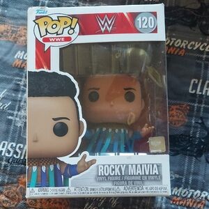 Funko Pop WWE Rocky Maivia Figure - Blue and Brown